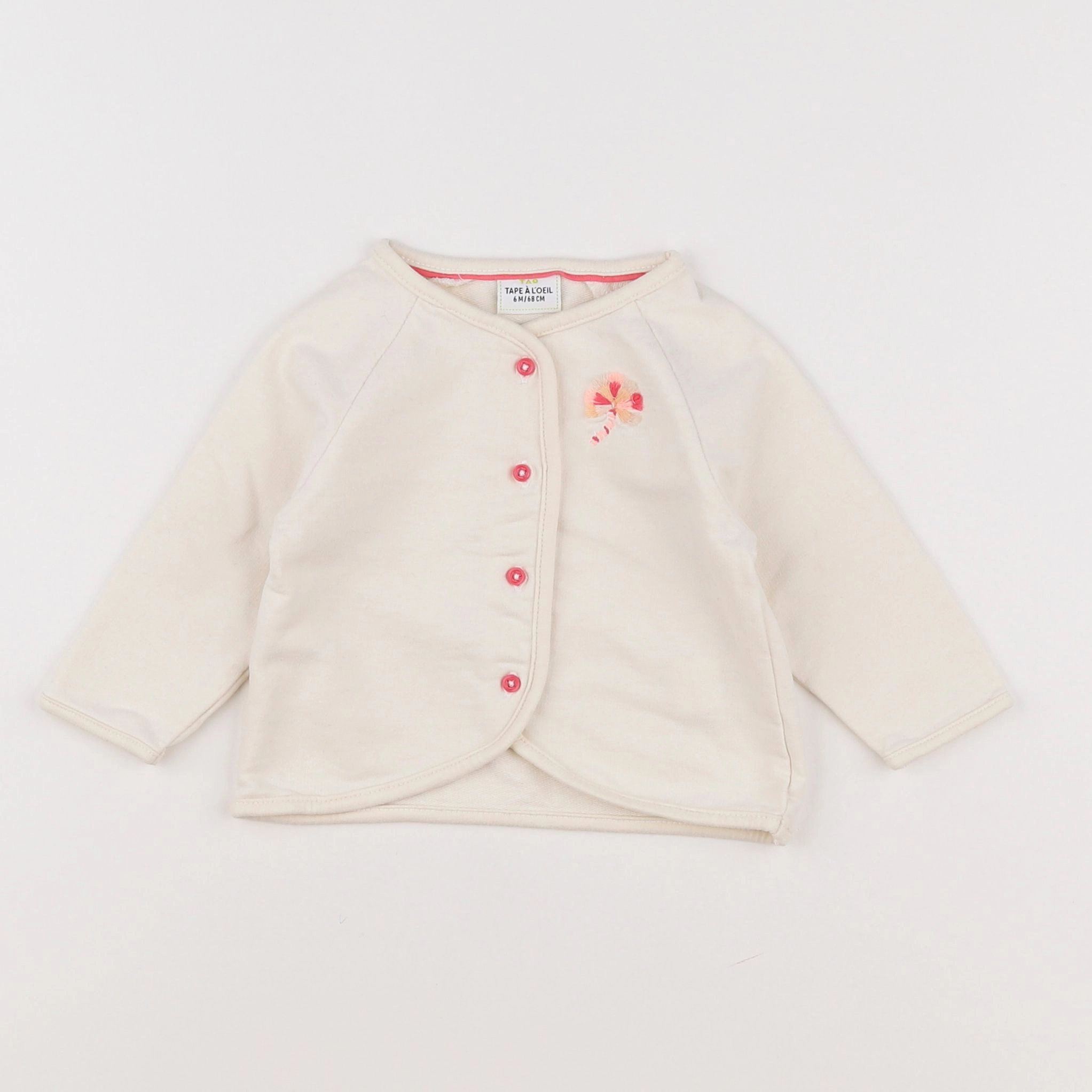 Tape à l'oeil - gilet beige, blanc - 6 mois